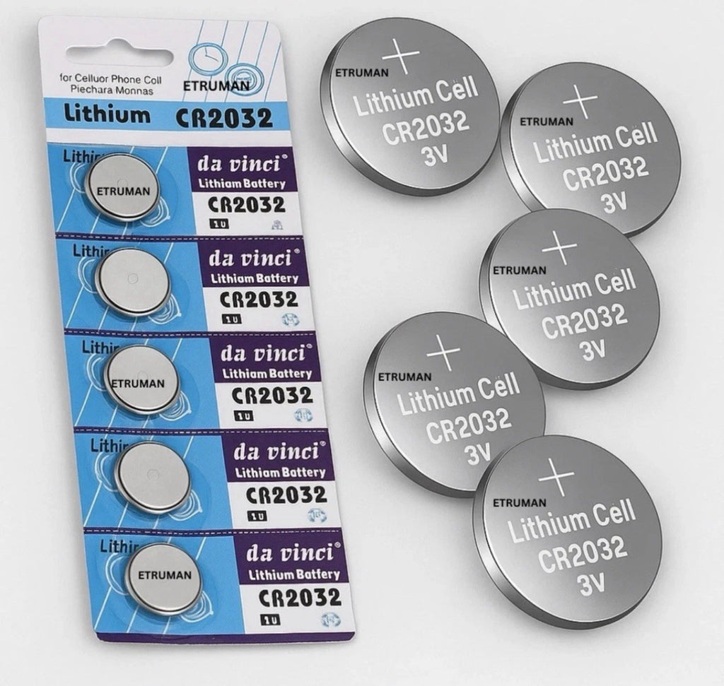 CR2032 Battery CR2032 Coin Button 3v Lithium DL2032 / ECR2032 Pack of 5