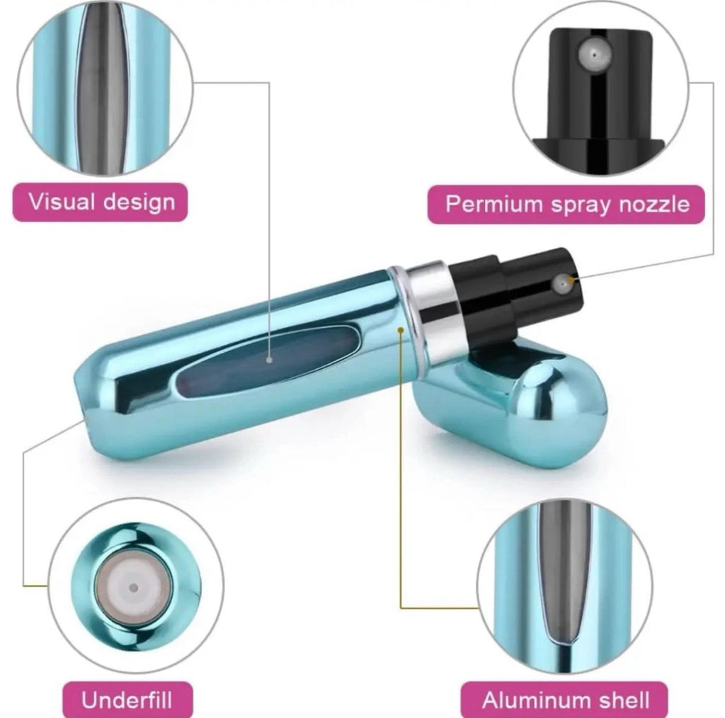 10x Aftershave Perfume Atomiser Travel Refillable Bottle Portable Handbag Spray