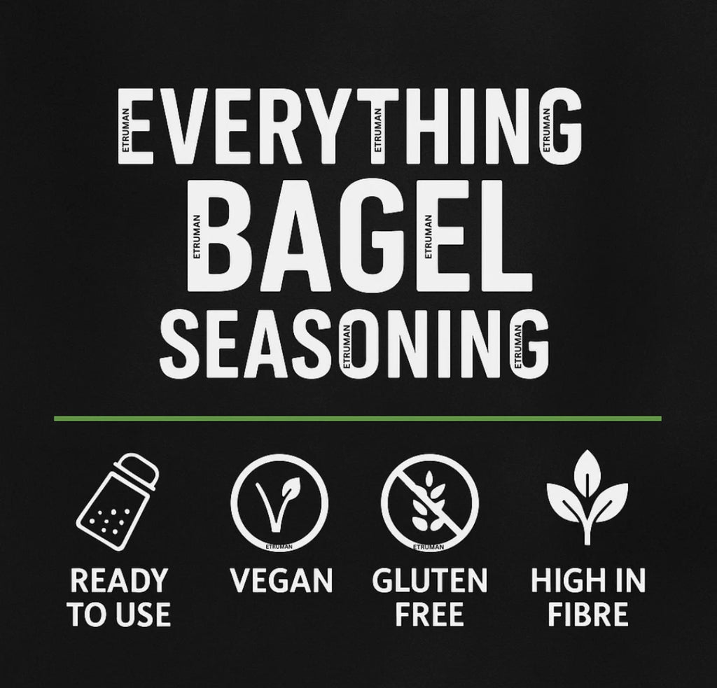 Premium Bagel Seasoning Crunchy Mix 600g Sesame Garlic Onion Poppy Seeds Vegan
