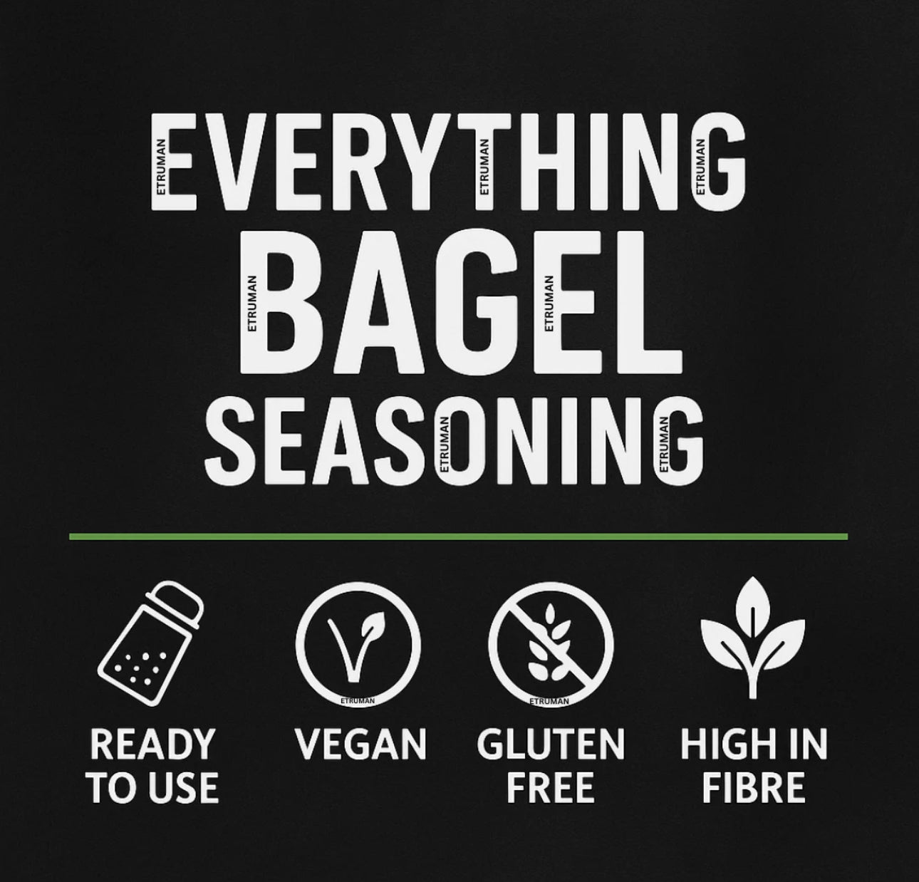 Premium Bagel Seasoning Crunchy Mix 600g Sesame Garlic Onion Poppy Seeds Vegan