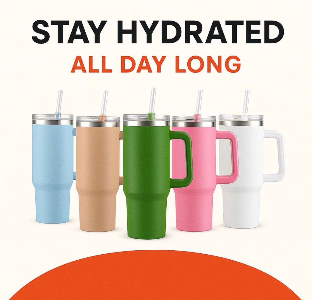 1.2L Sports Water Bottle Gym Travel Drinking Leakproof Steel Bottle With Straw