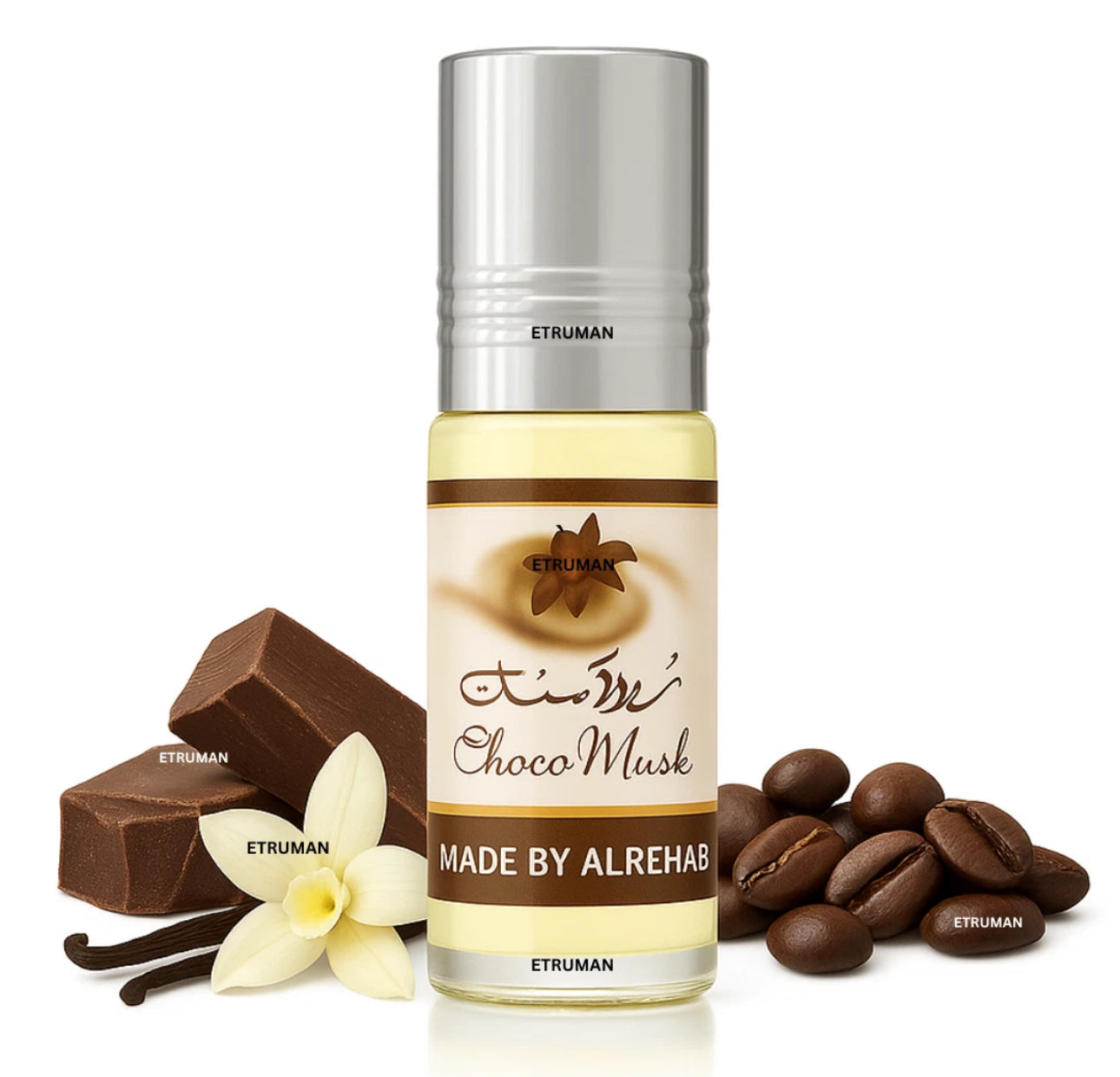 Choco Musk Perfume Oil 6ml - Concentrated Perfume Oil Al Rehab Roll On