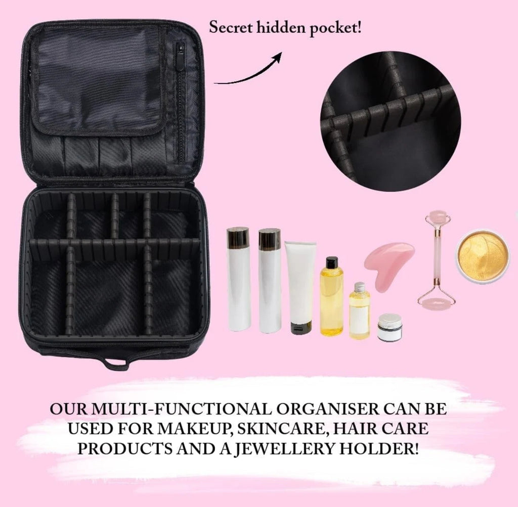 Make Up Bag Organiser Vanity Case Box Travel Cosmetic Beauty Jewellery Storage