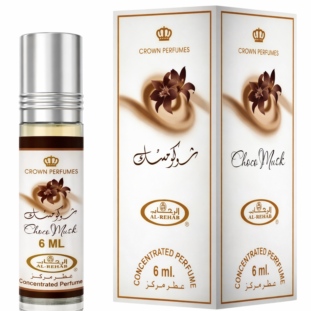 Choco Musk Perfume Oil 6ml - Concentrated Perfume Oil Al Rehab Roll On
