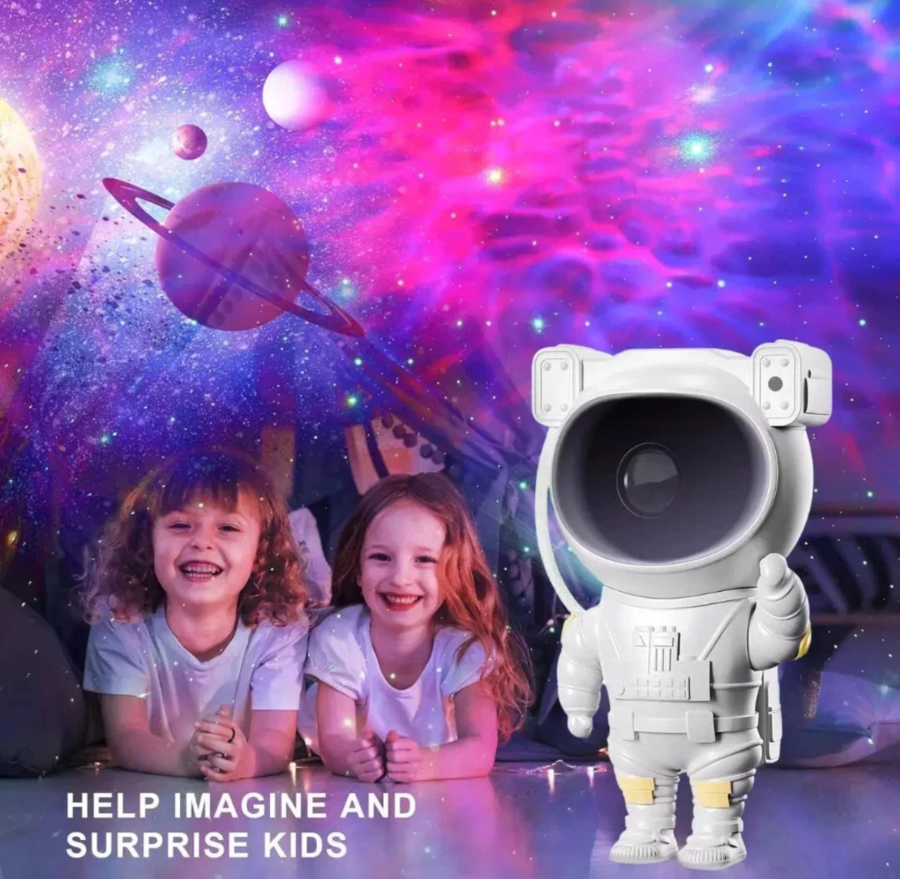 Astronaut Galaxy Projector Starry Star Sky Night Light Nebula Remote Projection