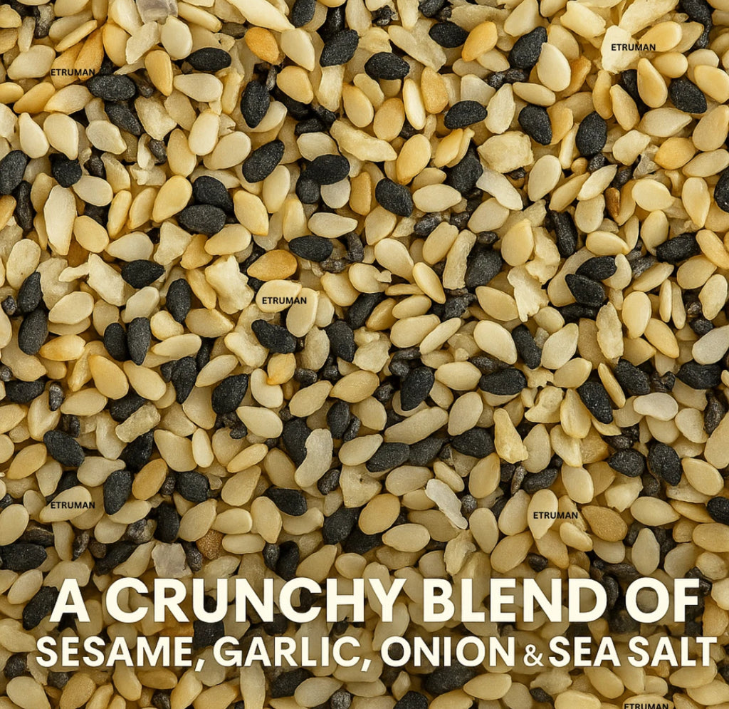 Premium Bagel Seasoning Crunchy Mix 600g Sesame Garlic Onion Poppy Seeds Vegan