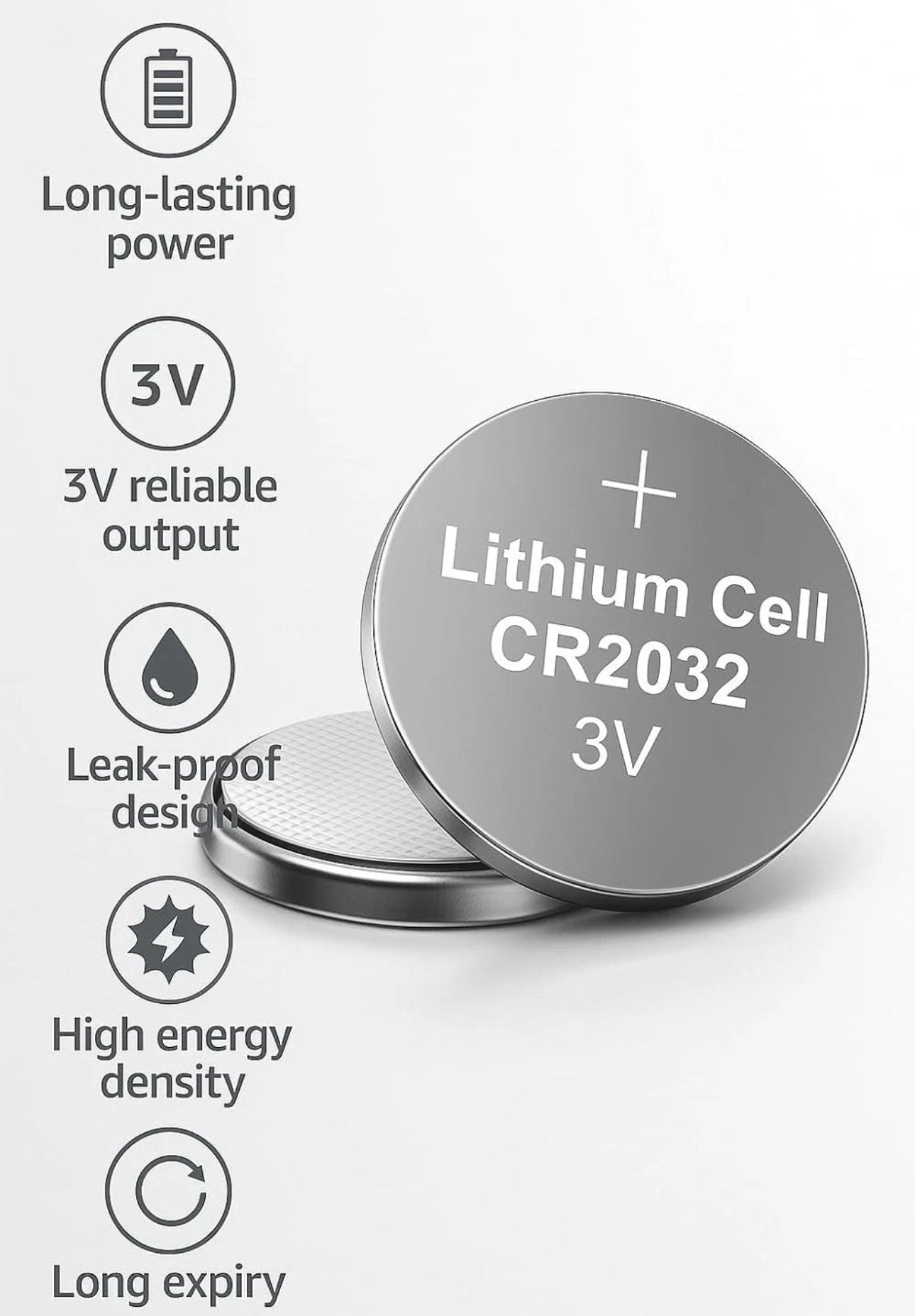 10x 2032 Battery CR2032 CR2025 CR2016 CR2430 CR2450 Coin Button 3v Lithium