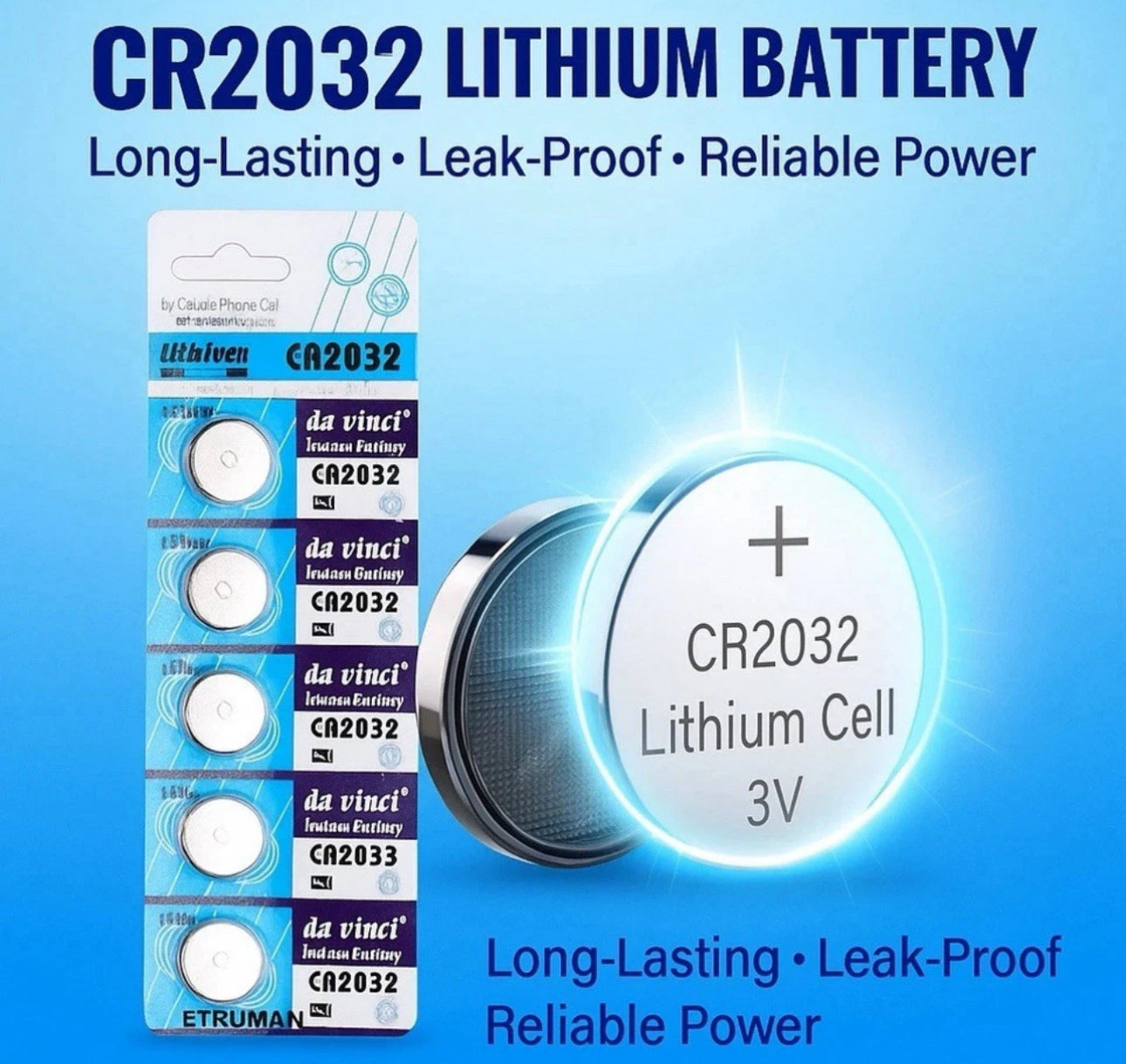 10x 2032 Battery CR2032 CR2025 CR2016 CR2430 CR2450 Coin Button 3v Lithium