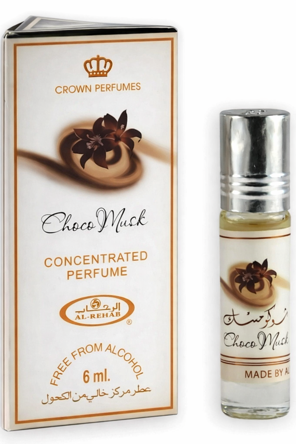 Choco Musk Perfume Oil 6ml - Concentrated Perfume Oil Al Rehab Roll On
