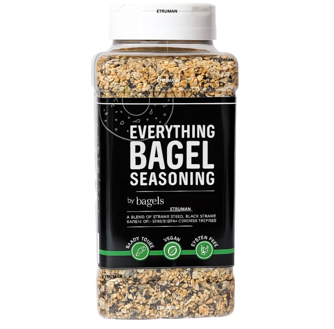 Premium Bagel Seasoning Crunchy Mix 600g Sesame Garlic Onion Poppy Seeds Vegan