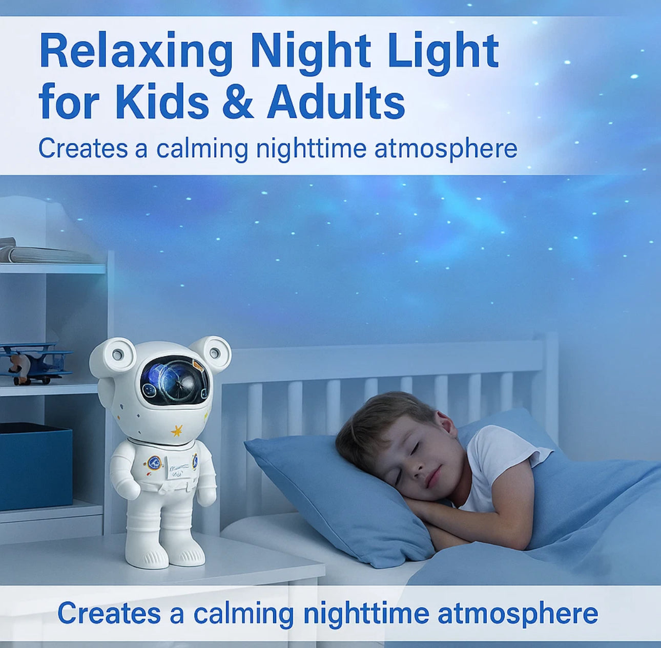 Astronaut Galaxy Projector Starry Star Sky Night Light Nebula Remote Projection