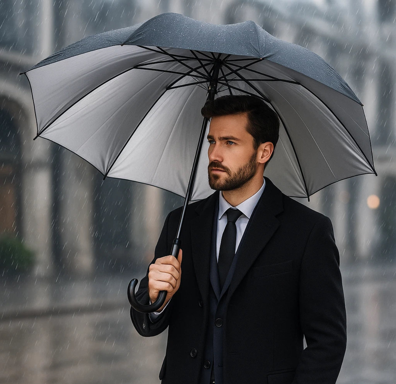 16 Rods Automatic Large Extra Strength Foldable Men & Women Waterproof Umbrella Rain