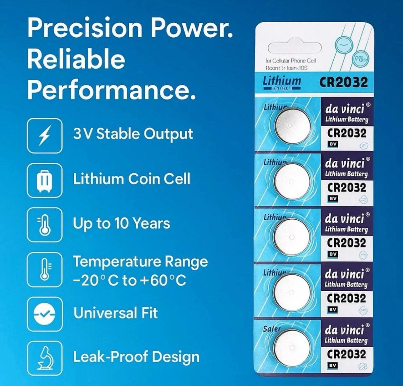 10x 2032 Battery CR2032 CR2025 CR2016 CR2430 CR2450 Coin Button 3v Lithium