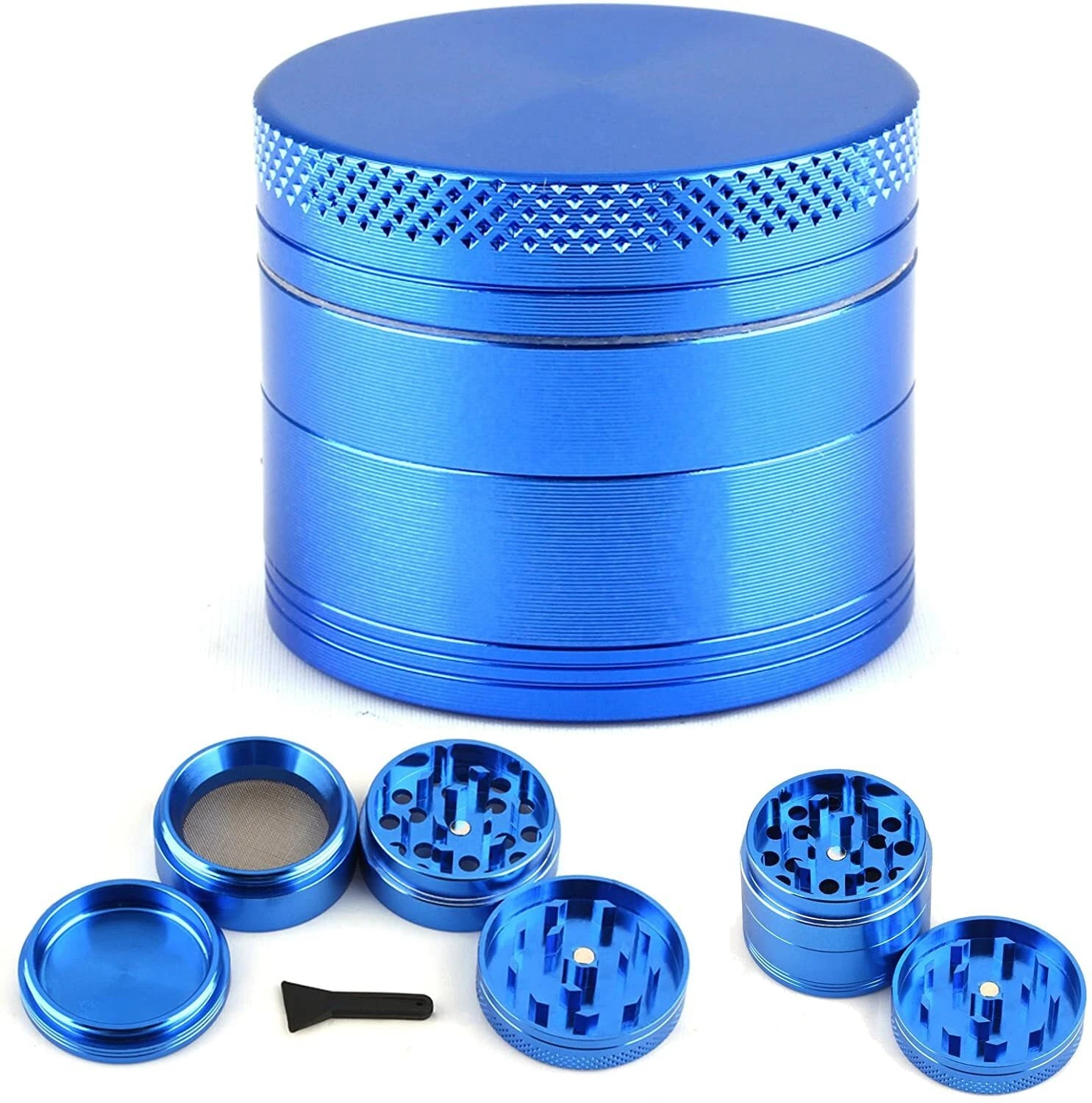 Grinder 40mm Metal Magnetic Strong Sharp Diamond Teeth Herb Shredder Grinders