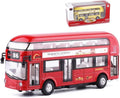 Red London Bus Pull Back & Go Kids Toy Music & Light Birthday Gift