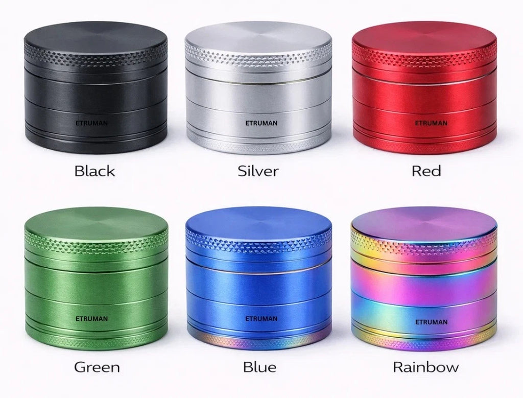 Grinder 40mm Metal Magnetic Strong Sharp Diamond Teeth Herb Shredder Grinders