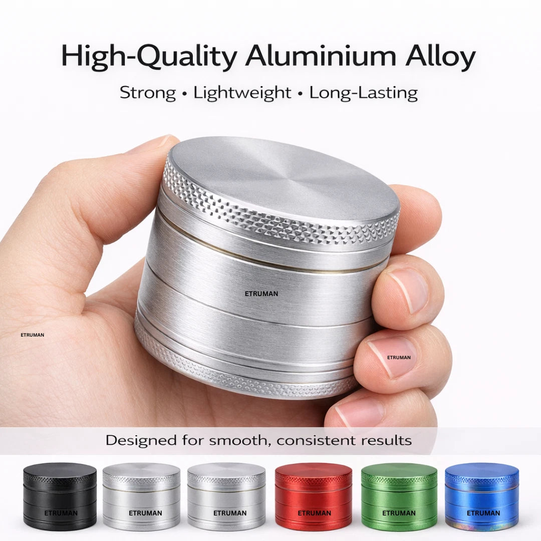 Grinder 40mm Metal Magnetic Strong Sharp Diamond Teeth Herb Shredder Grinders