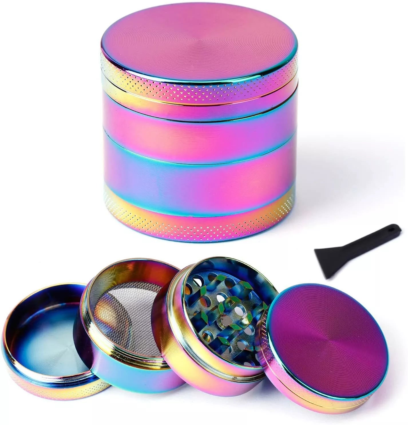 Grinder 40mm Metal Magnetic Strong Sharp Diamond Teeth Herb Shredder Grinders