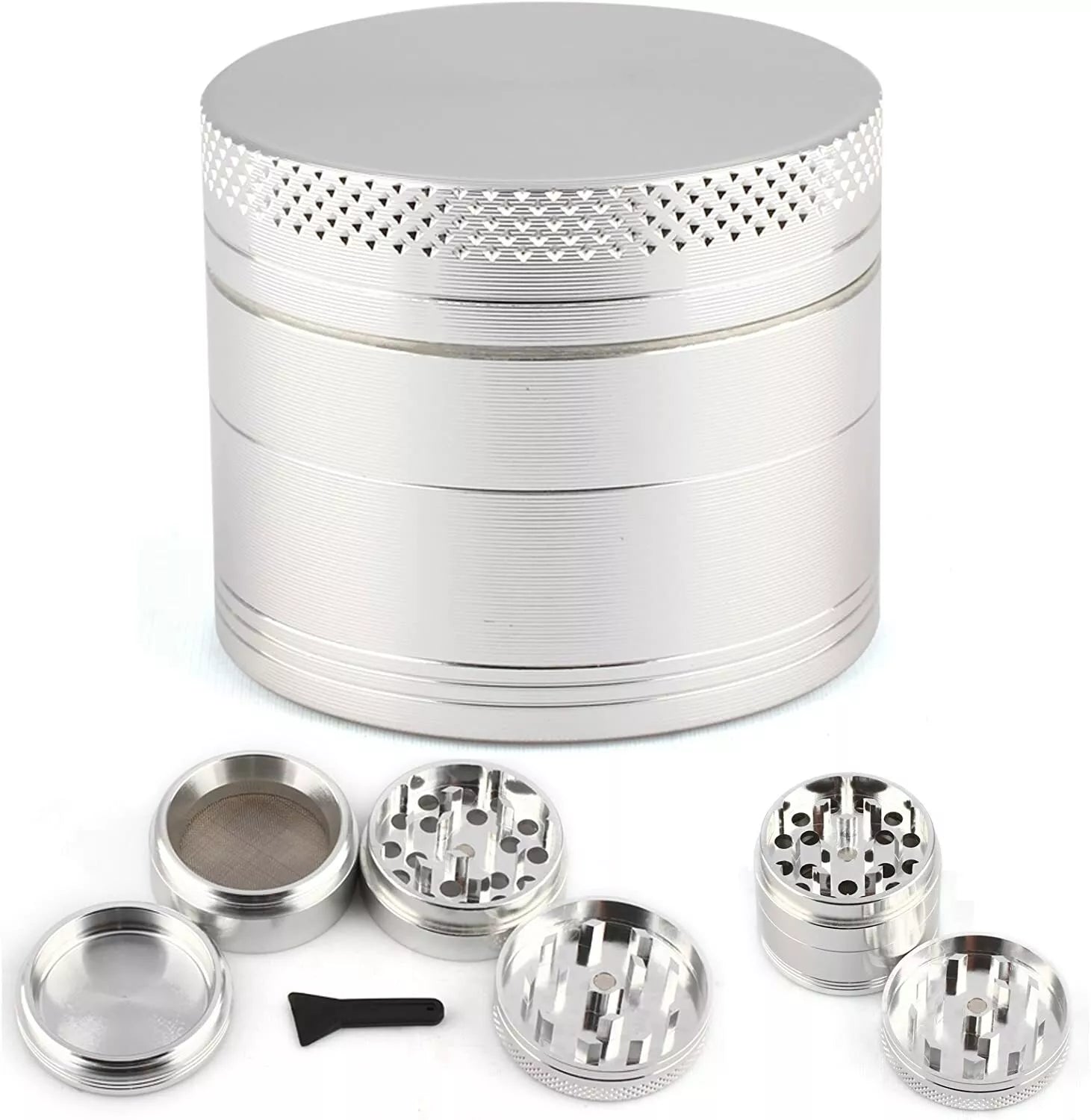 Grinder 40mm Metal Magnetic Strong Sharp Diamond Teeth Herb Shredder Grinders